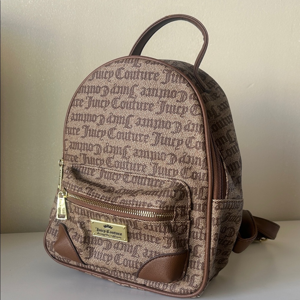 Juicy Couture Brown Monogram Backpack - image 1